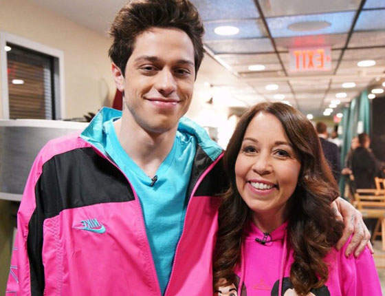 Amy Waters-Davidson pictured with her son Pete Davidson 