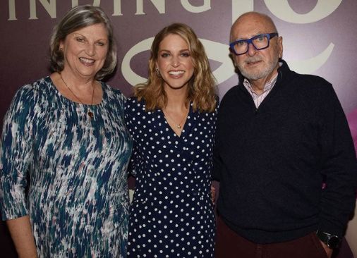 Amy Huberman and her parents